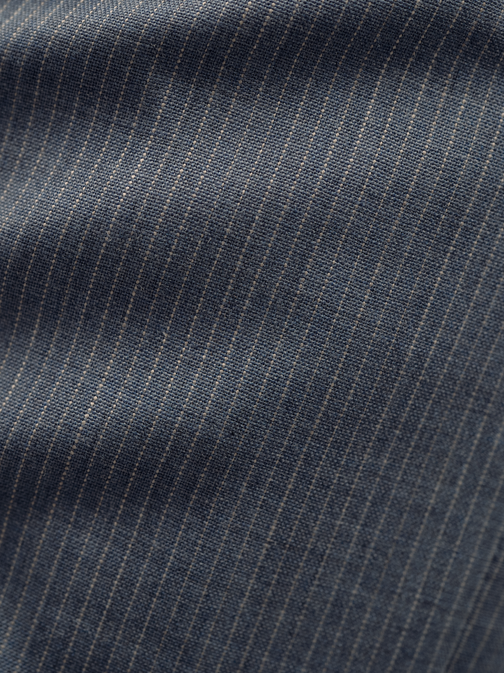 Wool Pinstripe Single Breasted Notch Lapel Suit
