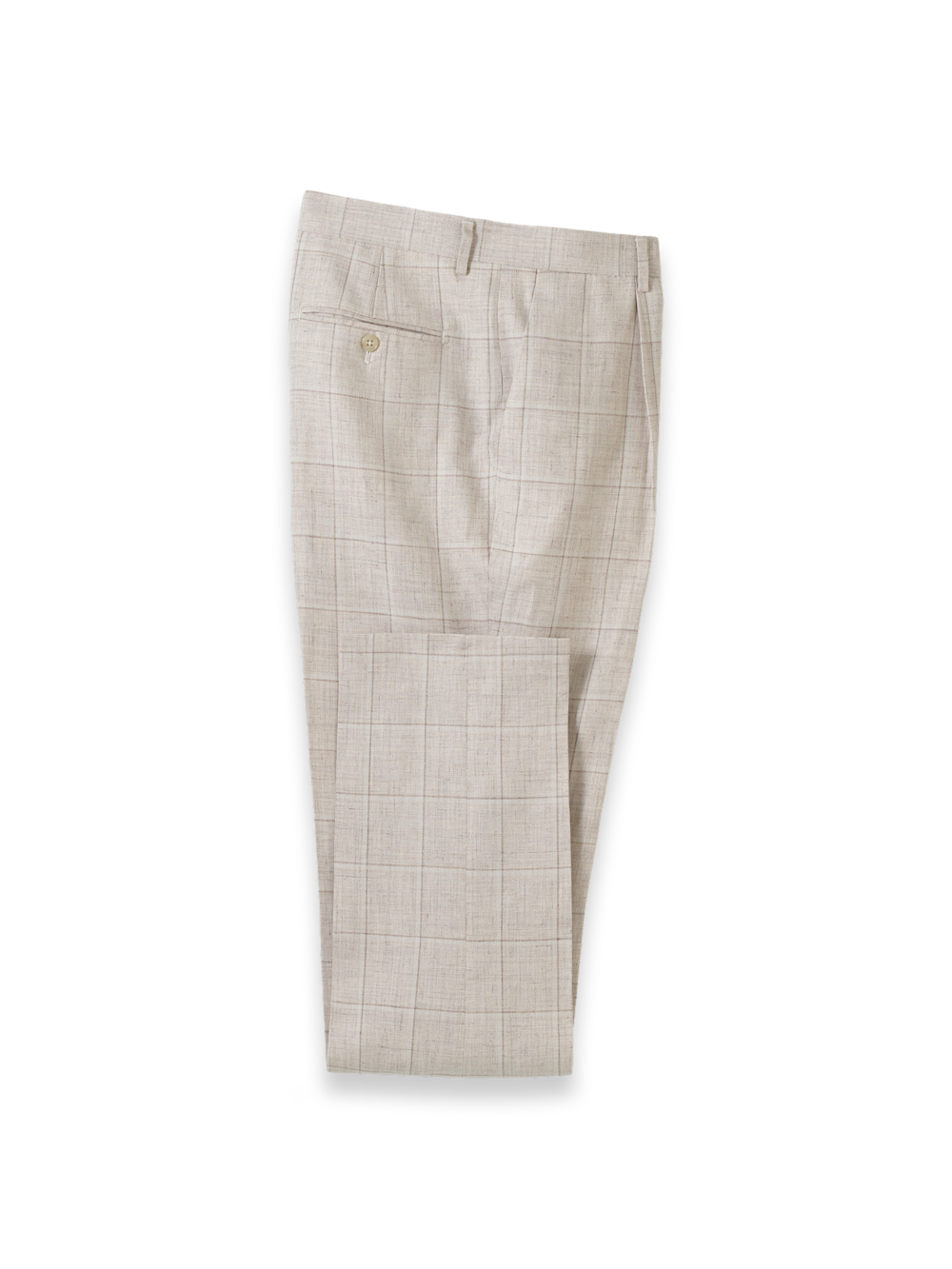 Alternate Image of Windowpane Linen Single Breasted Notch Lapel Suit-8