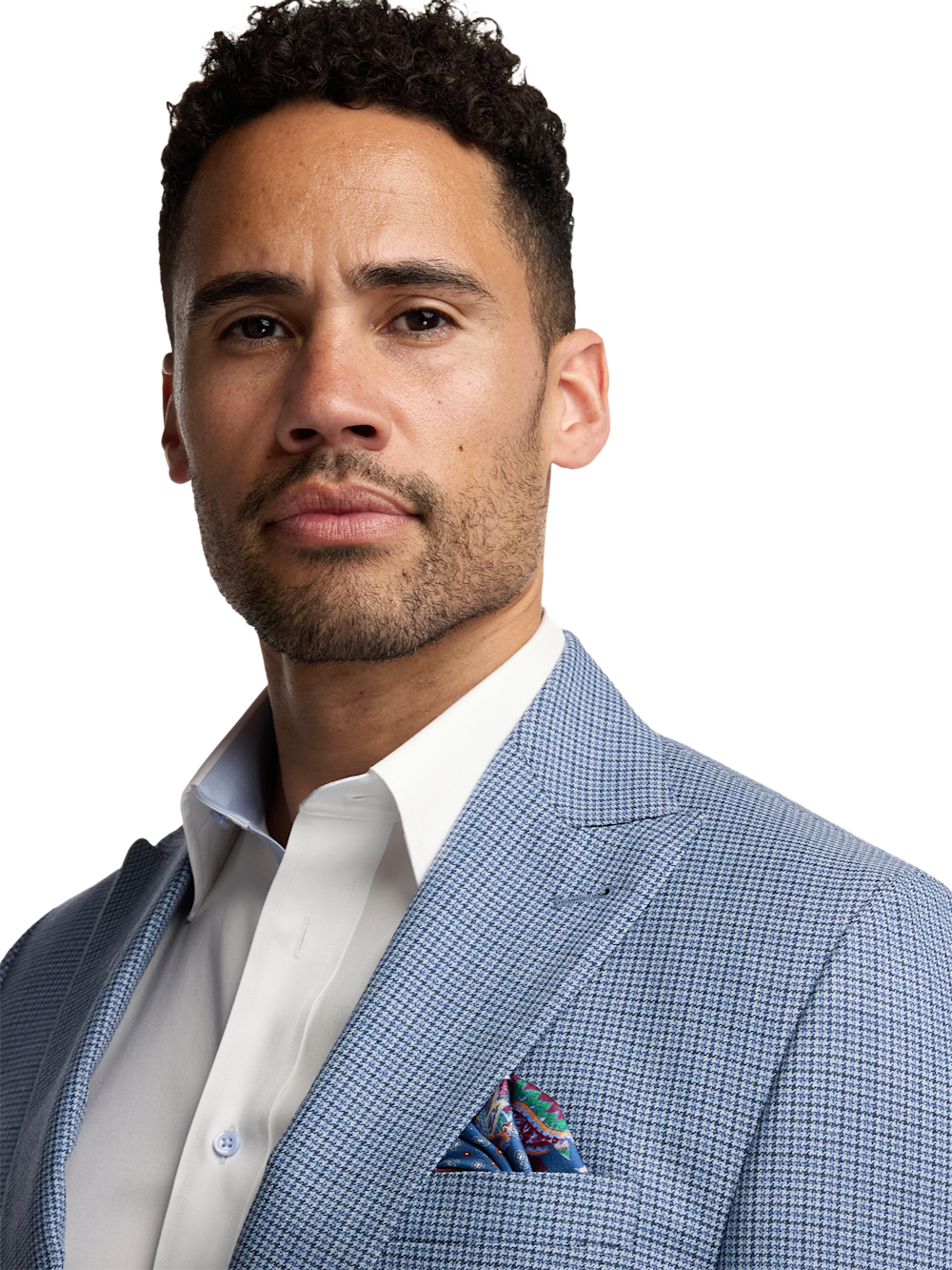 Alternate Image of Houndstooth Wool Blend Single Breasted Peak Lapel Suit-2
