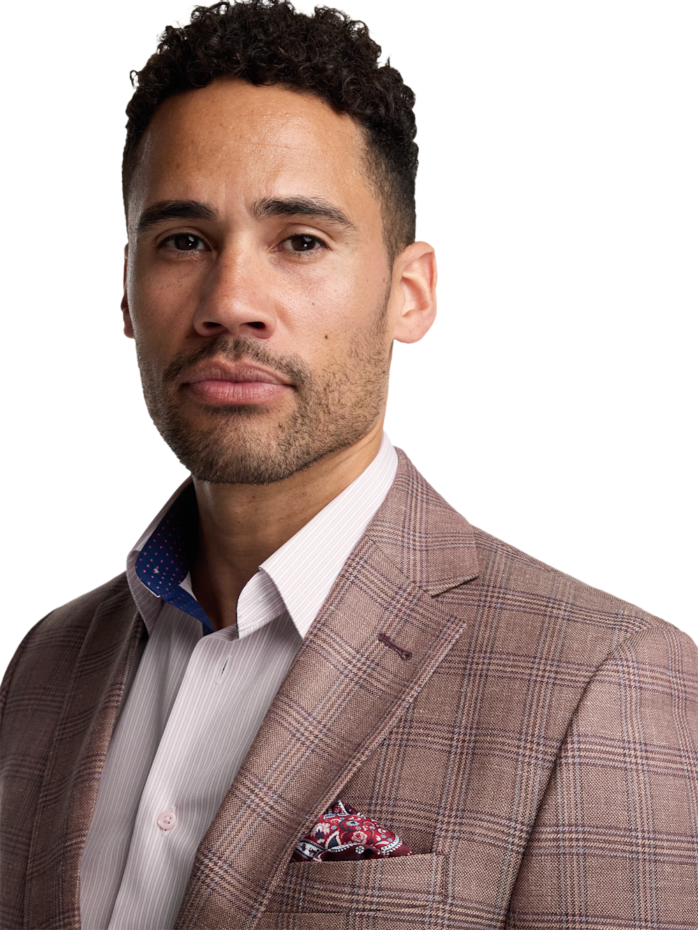 Alternate Image of Plaid Wool Blend Single Breasted Notch Lapel Suit-2