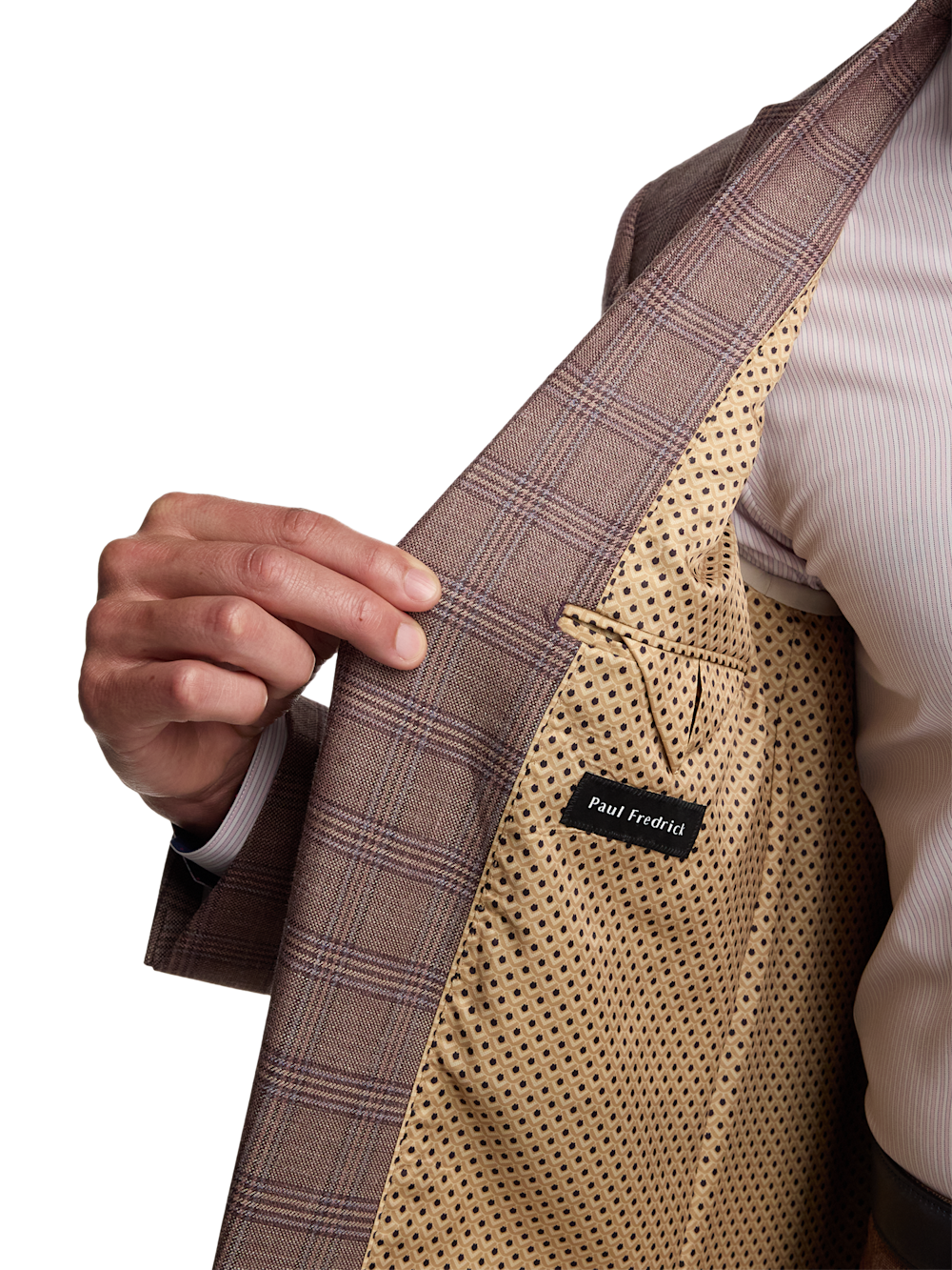 Alternate Image of Plaid Wool Blend Single Breasted Notch Lapel Suit-3