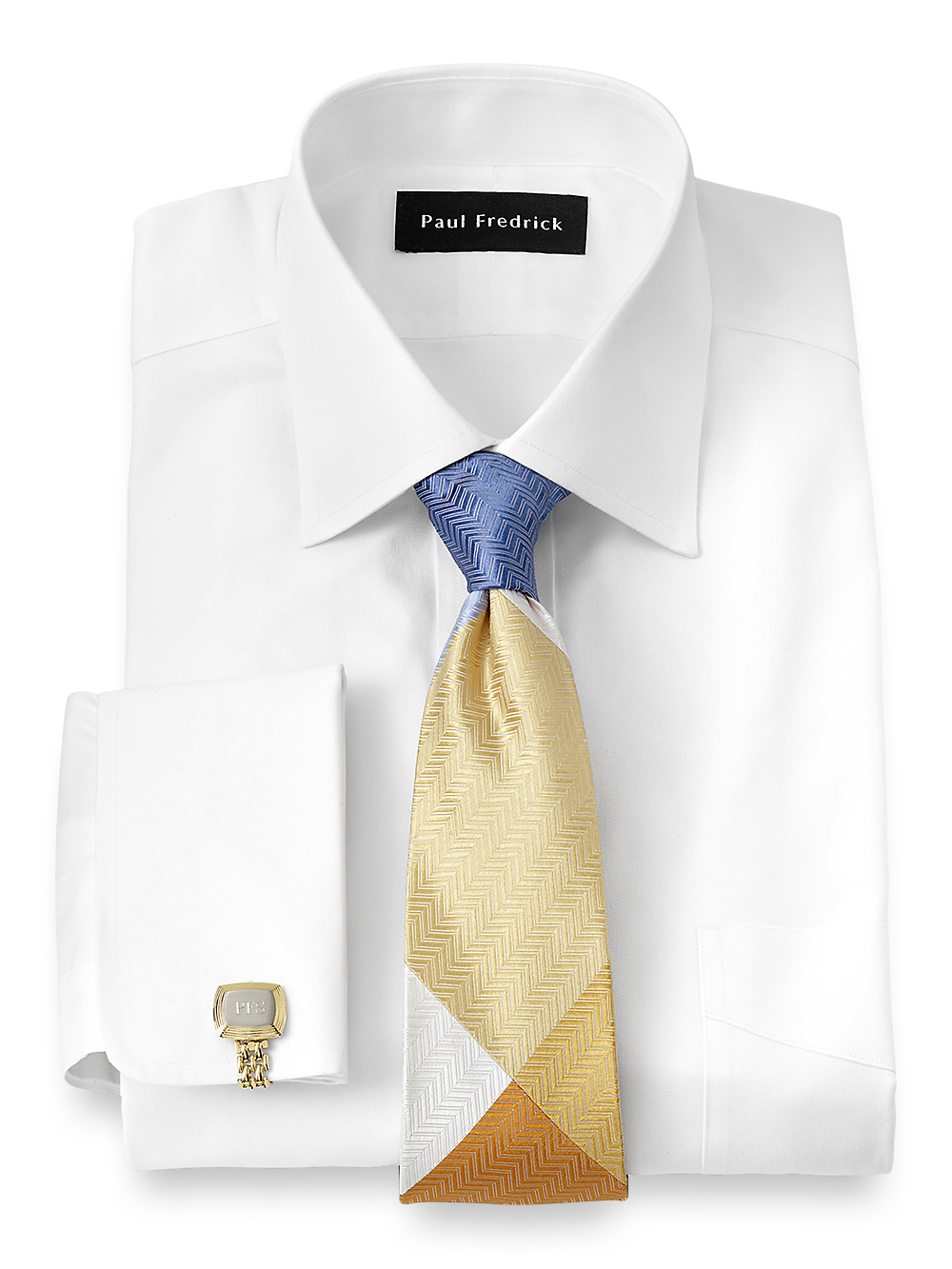 Alternate Image of Superfine Egyptian Cotton Solid Color Spread Collar French Cuff Dress Shirt-1