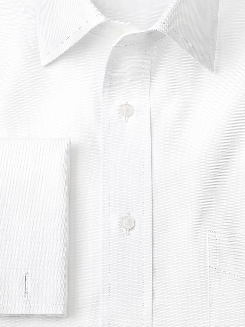 Alternate Image of Superfine Egyptian Cotton Solid Color Spread Collar French Cuff Dress Shirt-2