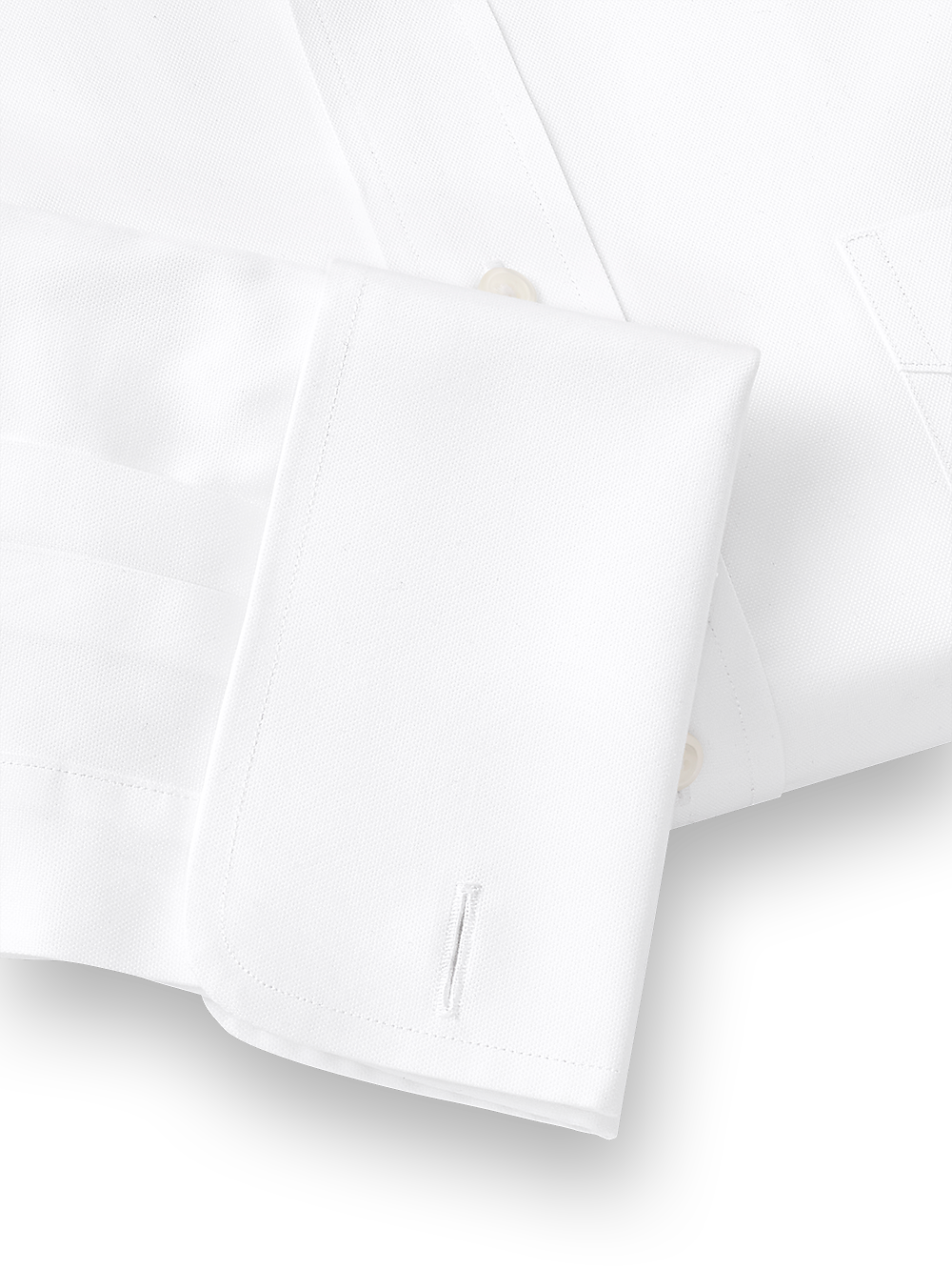 Alternate Image of Superfine Egyptian Cotton Solid Color Spread Collar French Cuff Dress Shirt-4