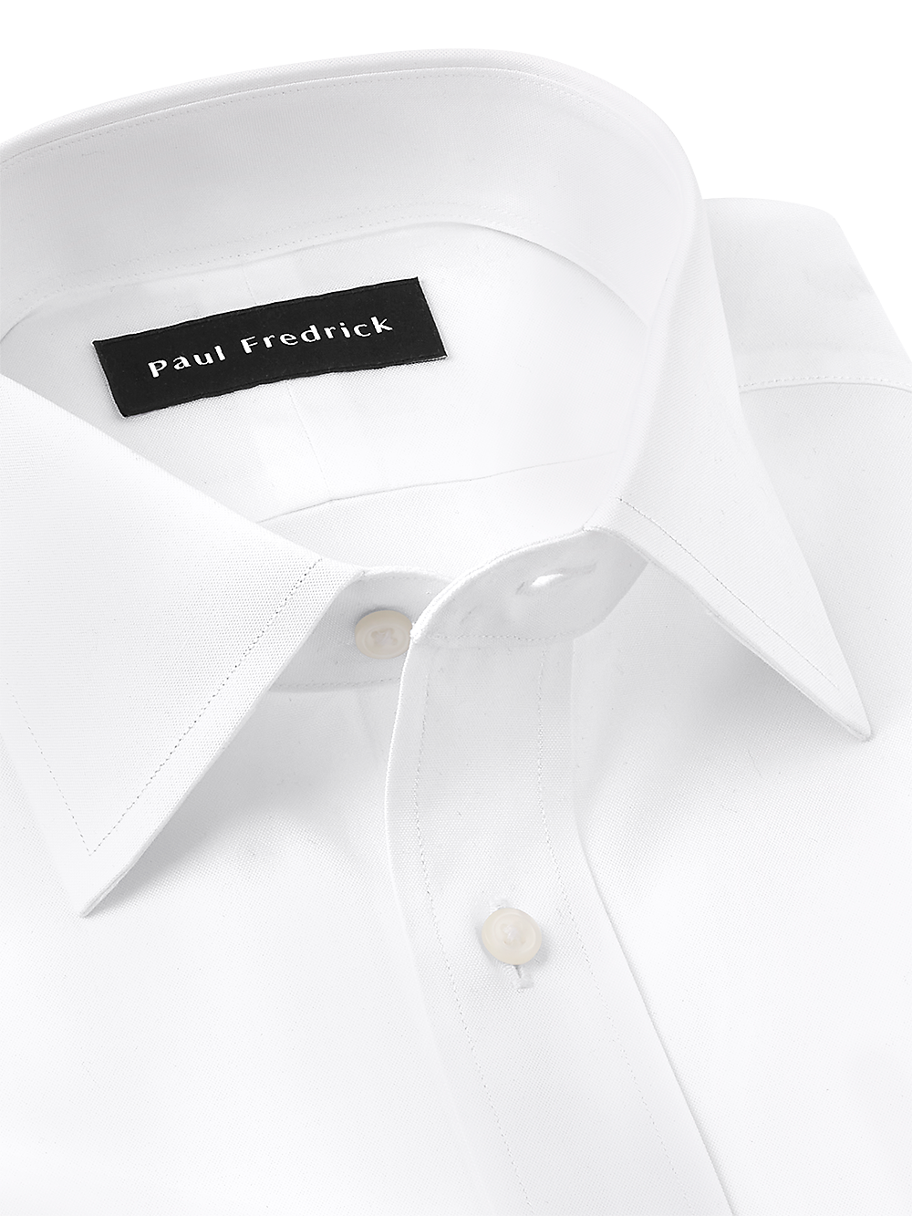 Alternate Image of Pure Cotton Pinpoint Solid Color Spread Collar French Cuff Dress Shirt-3