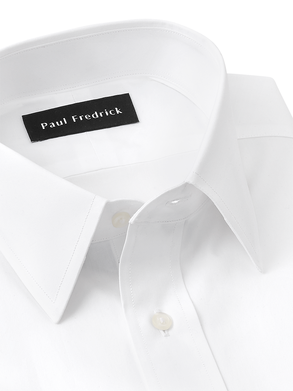 Alternate Image of Pure Cotton Broadcloth Solid Color Straight Collar French Cuff Dress Shirt-3