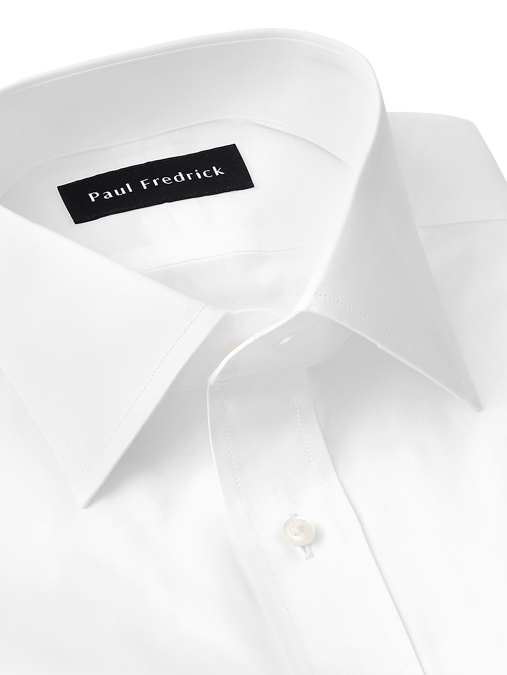 Alternate Image of Pure Cotton Broadcloth Solid Color Spread Collar French Cuff Dress Shirt-3