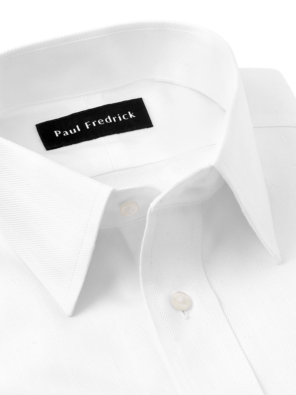 herringbone french cuff dress shirt Non-Iron Cotton Herringbone Point Collar French Cuff Dress Shirt