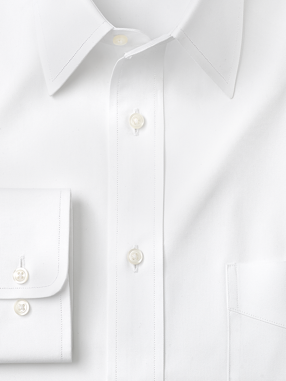 Alternate Image of Superfine Egyptian Cotton Solid Color Straight Collar Dress Shirt-1