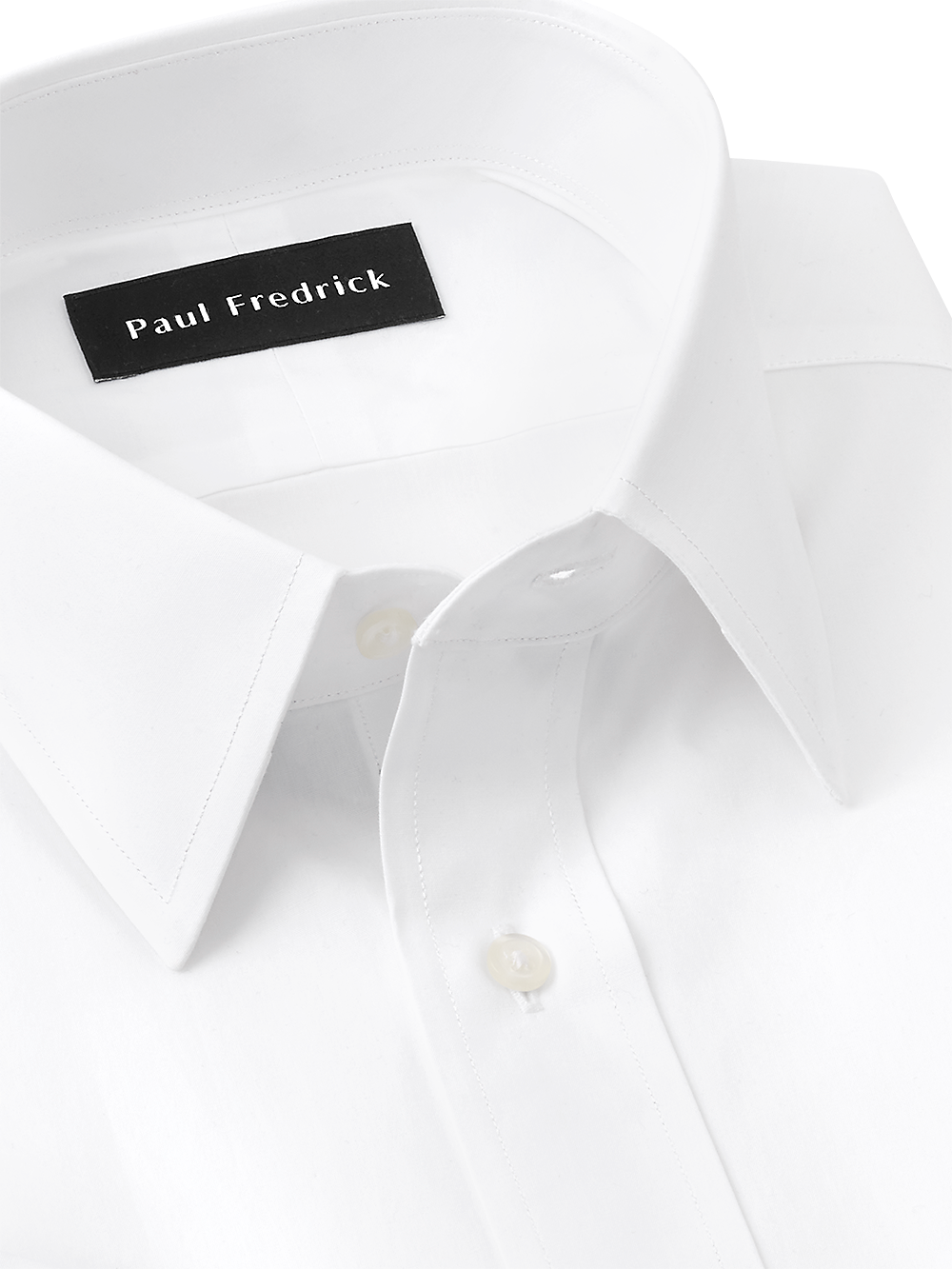 Slim Fit Pure Cotton Broadcloth Straight Collar French Cuff Dress Shir Paul Fredrick Slim Fit Pure Cotton Broadcloth Straight Collar French Cuff Dress Shir Paul Fredrick