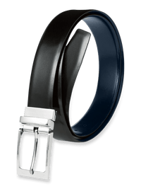 Vincent Reversible Belt - Black/navy