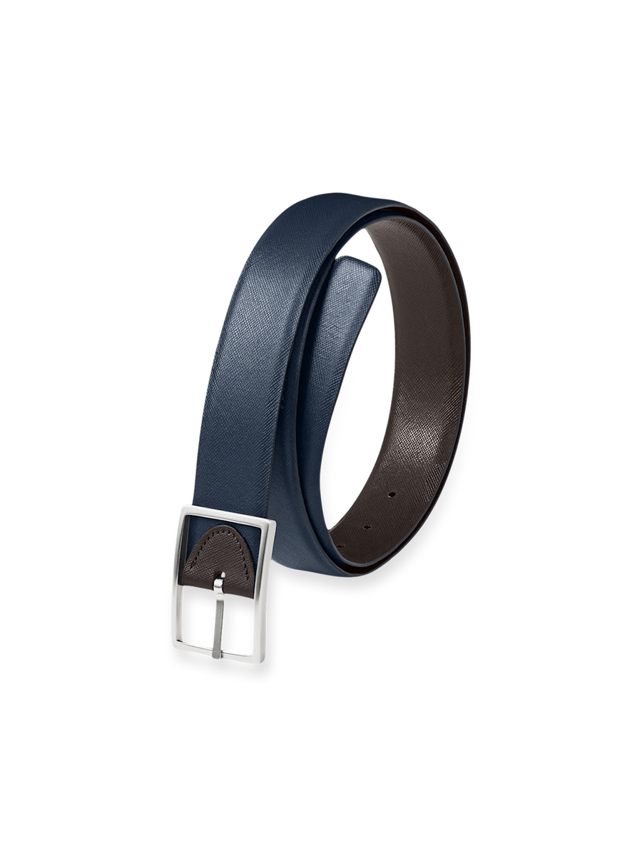 Anderson Reversible Belt - Navy/brown – Paul Fredrick