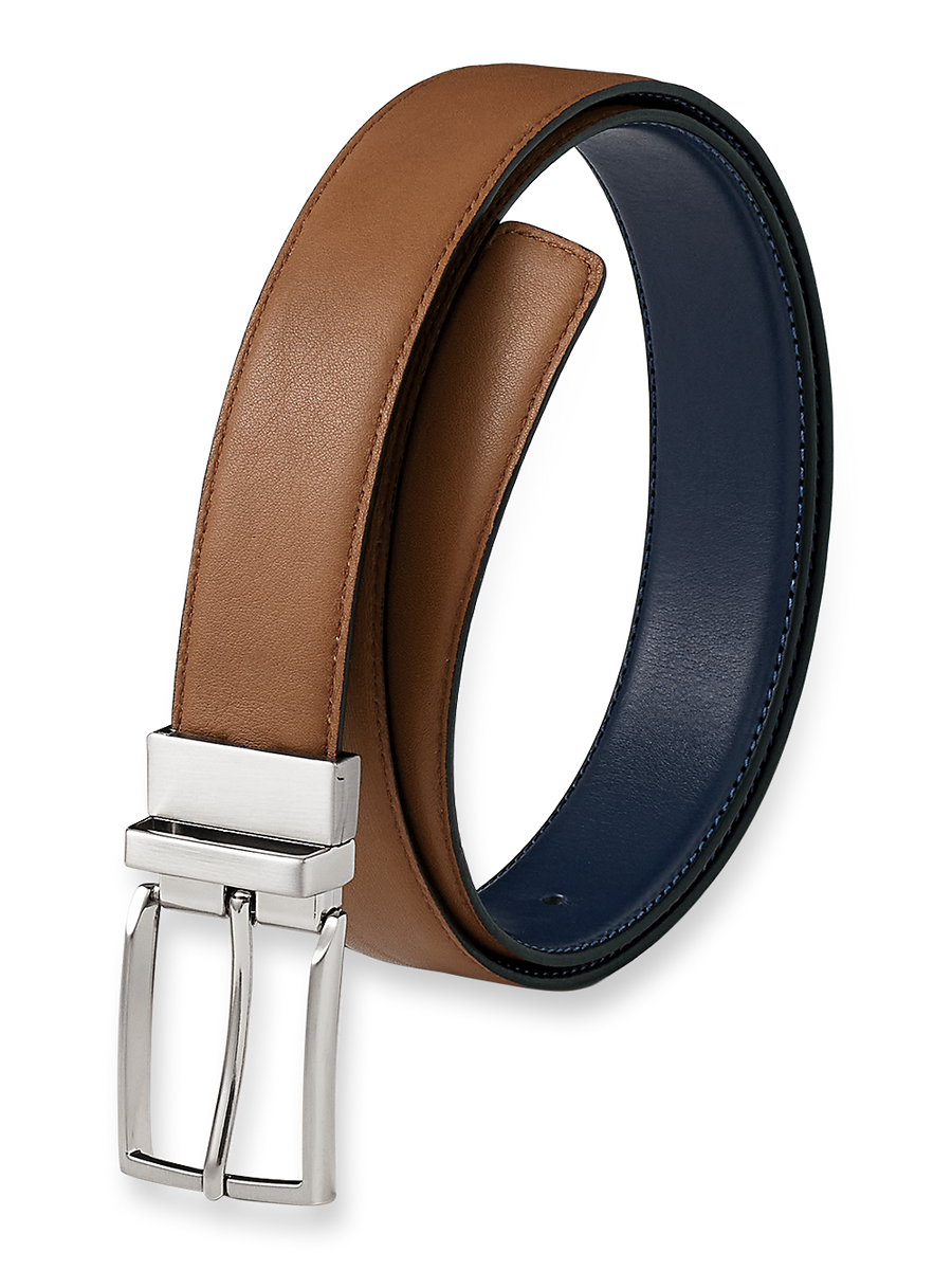 Morris Reversible Belt - Chestnut/navy – Paul Fredrick