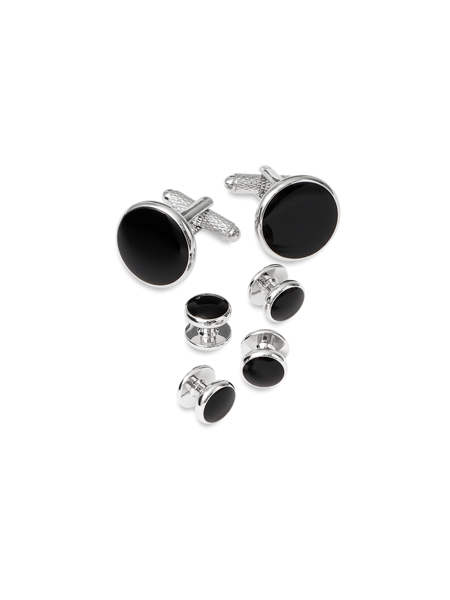 Black Onyx Stud Set - Black – Paul Fredrick