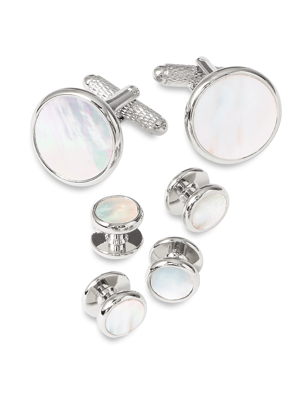 Product Image of Mother Of Pearl Stud Set-White