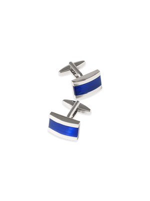 Semi Precious Stone Cufflink - Blue