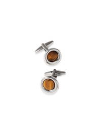 Tiger's Eye Cufflink - Brown