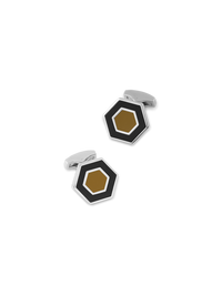 Enamel Hexagon Cufflinks