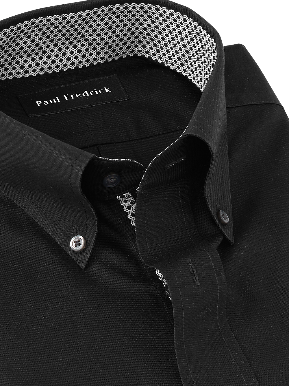 Alternate Image of Non-iron Cotton Solid Dress Shirt With Contrast Trim-2