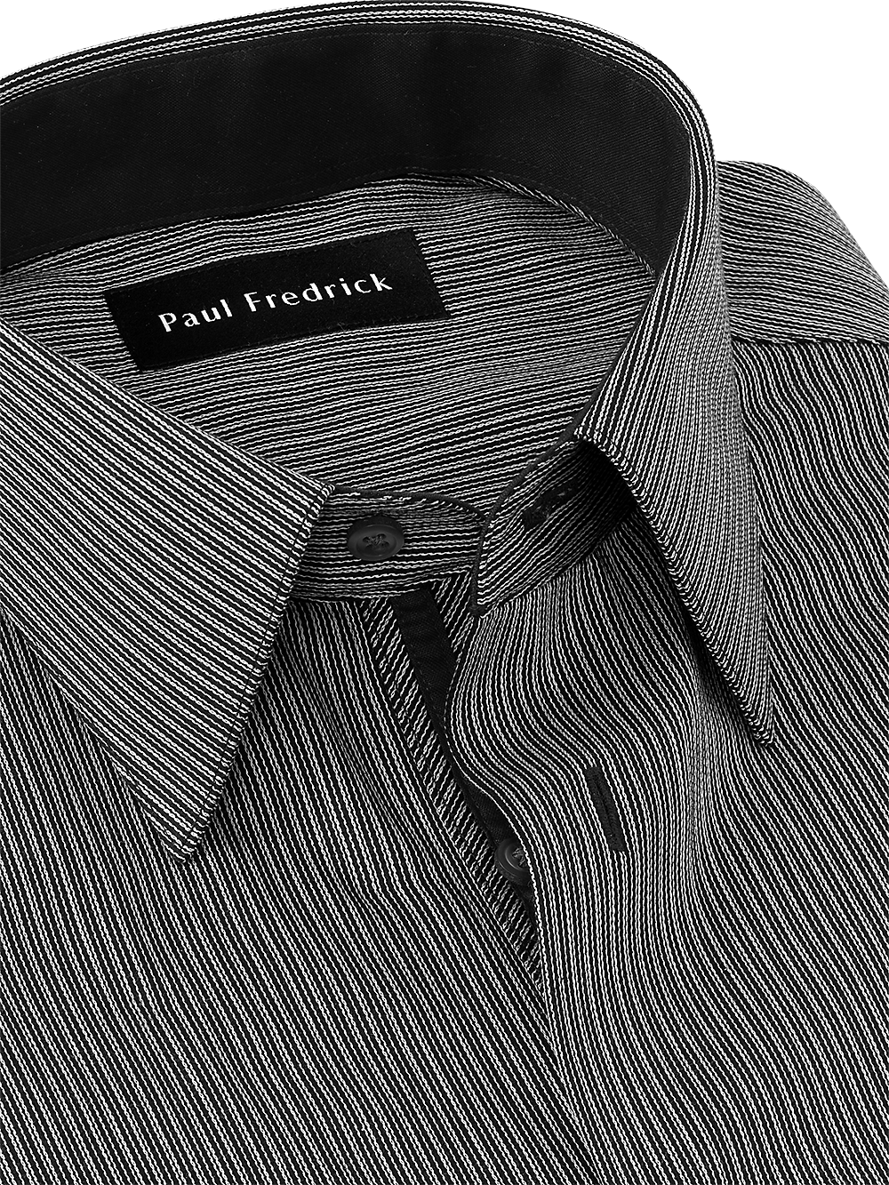 Alternate Image of Non-iron Cotton Stripe Dress Shirt With Contrast Trim-2