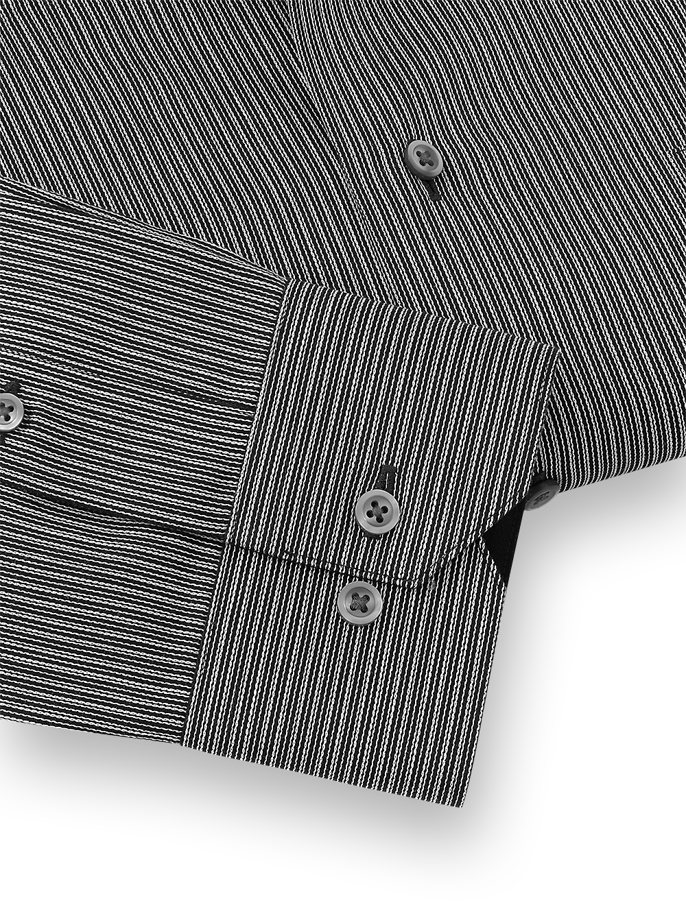 Alternate Image of Non-iron Cotton Stripe Dress Shirt With Contrast Trim-3