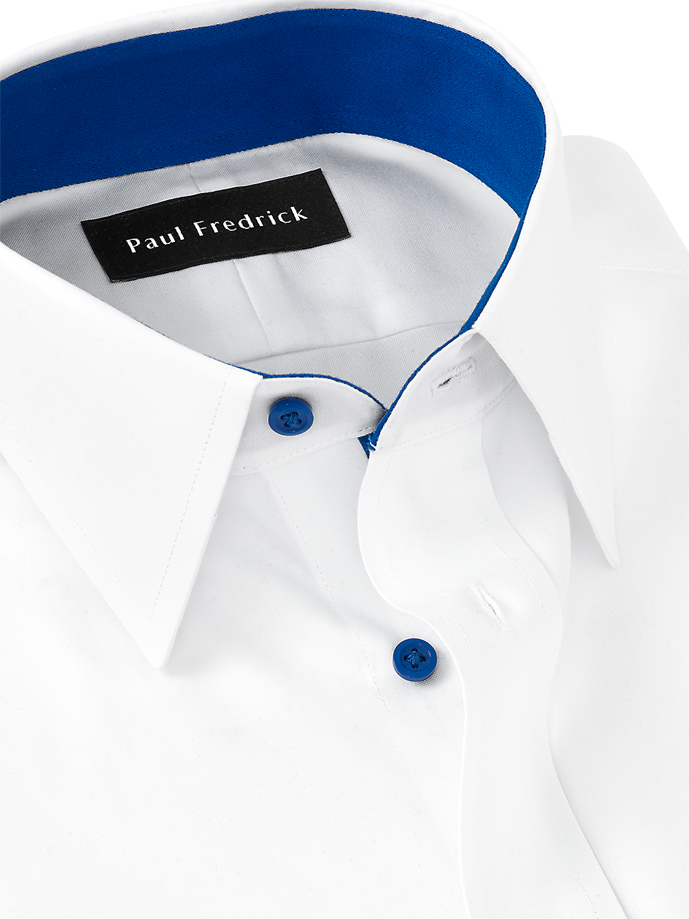 Alternate Image of Non-iron Cotton Solid Dress Shirt With Contrast Trim-2