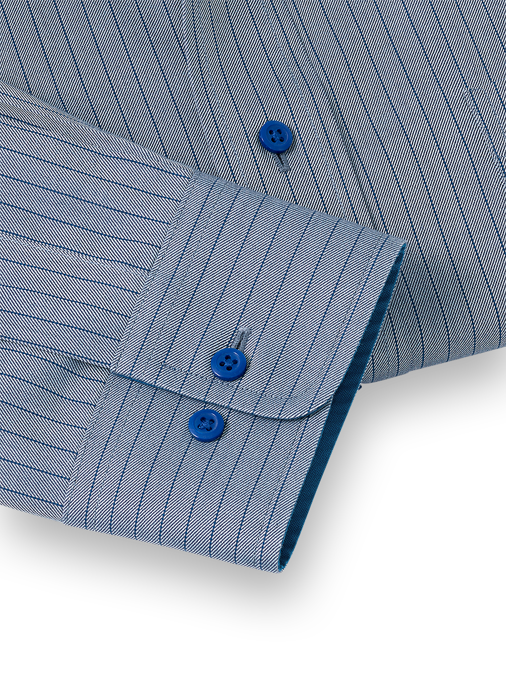 Alternate Image of Non-iron Cotton Stripe Dress Shirt With Contrast Trim-3