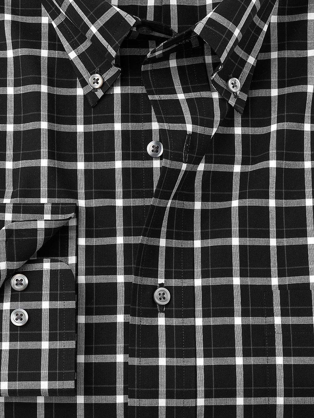 Alternate Image of Non-iron Cotton Windowpane Dress Shirt-1