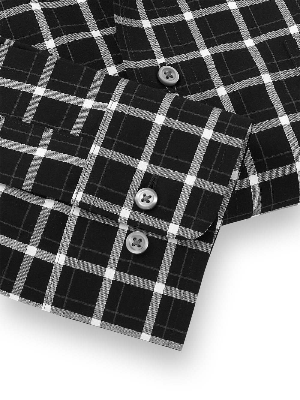 Alternate Image of Non-iron Cotton Windowpane Dress Shirt-3