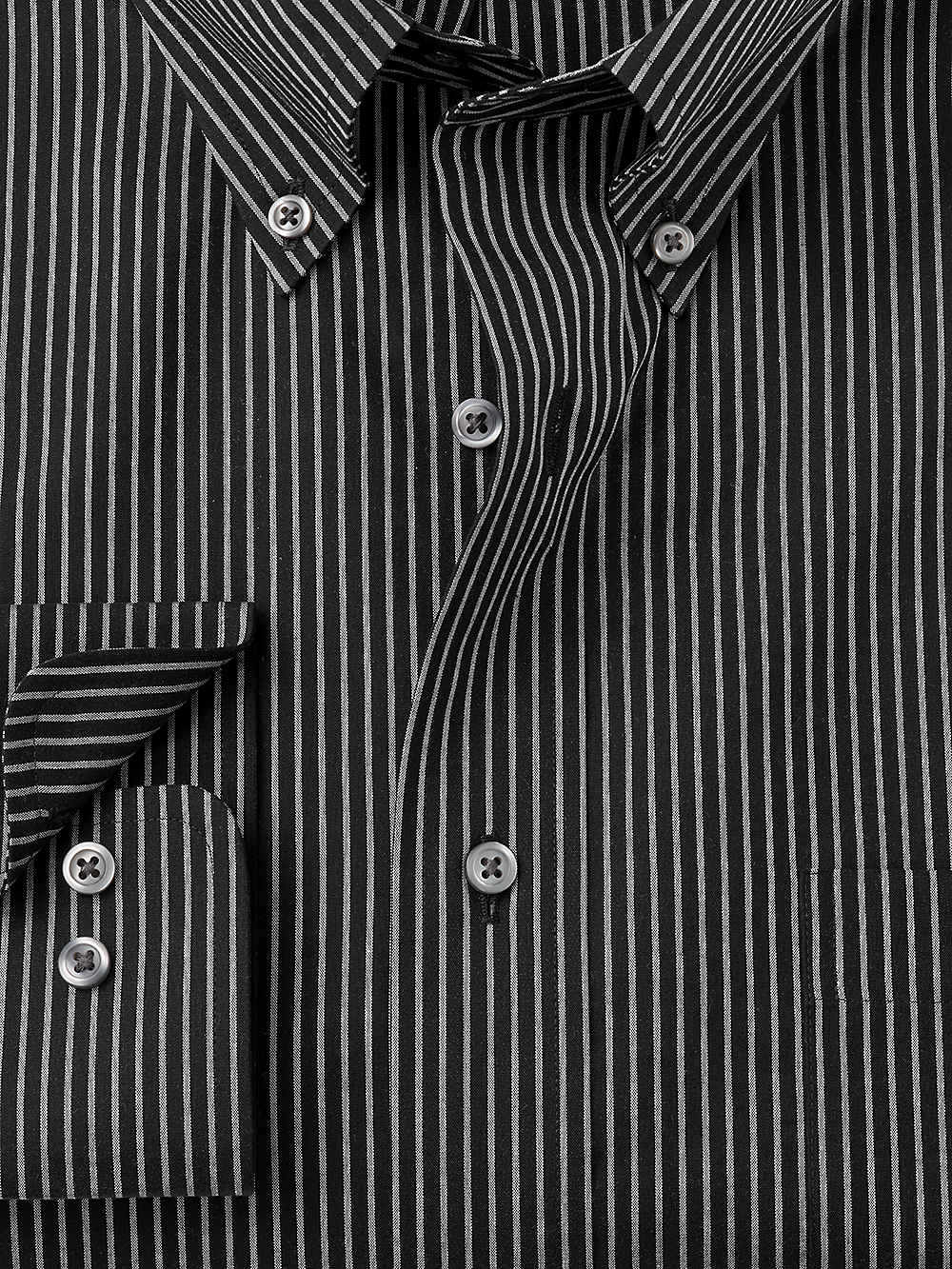 Alternate Image of Non-iron Cotton Stripe Dress Shirt-1