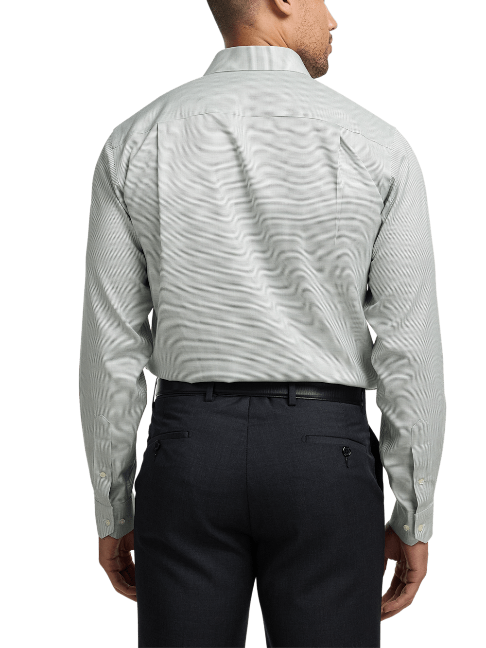 Alternate Image of Comfort Stretch Non-iron Solid Dress Shirt-4