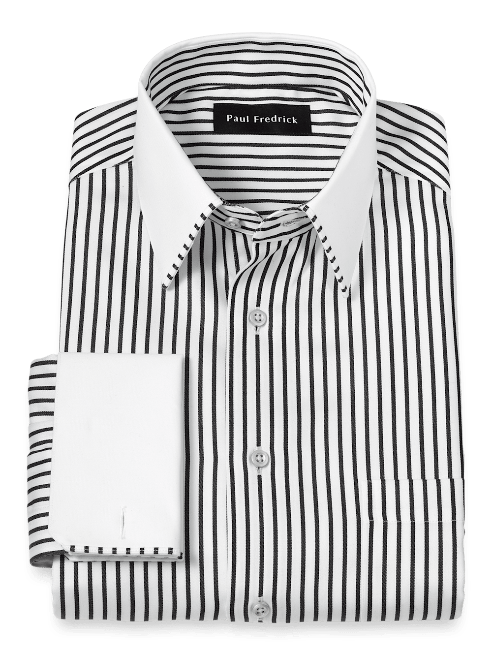 Mens black french cuff dress shirt sales