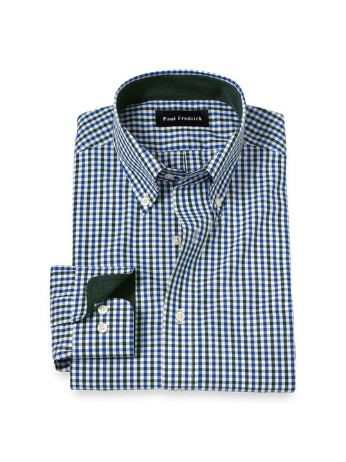 FEPLのBard Check Shirt 全3色 Comfort Stretch Non-Iron Check Dress Shirt - Purple – Paul
