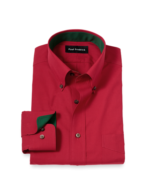 fitted lace wedding dress Haggar Premium Comfort Dress Shirt in Dark Red main image 1