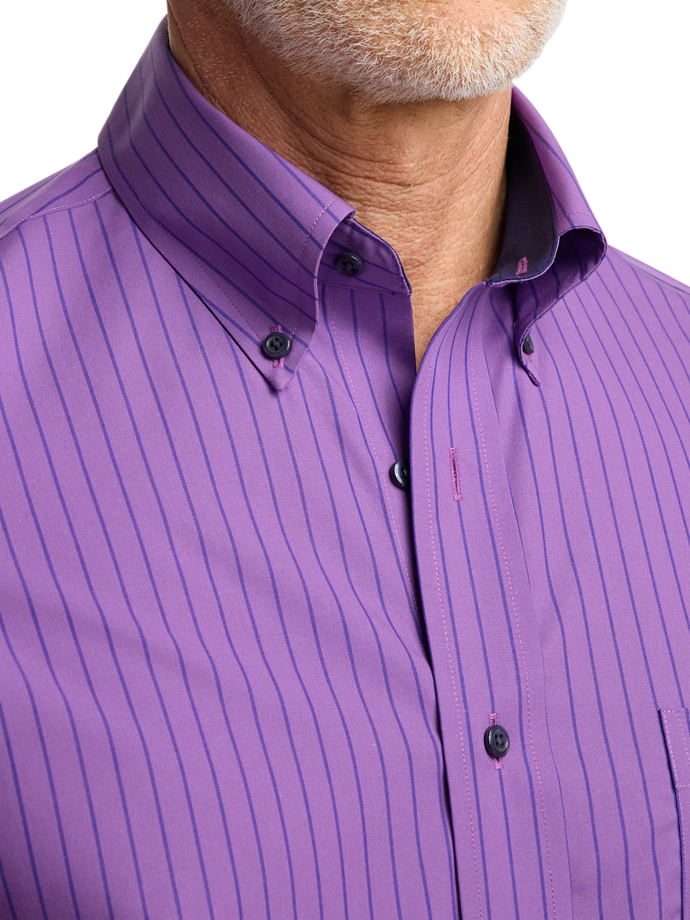 purple stripe dress shirt Purple and White Striped Dress Shirt