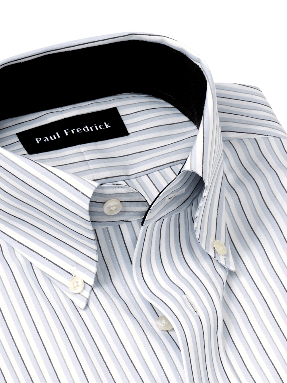 grey and white dress shirt Liam in Grey and White Stripe Shirt in White Collar & Cuff, 16 36/37