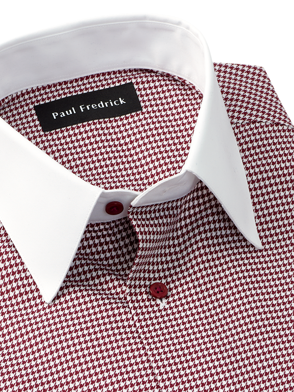 Comfort Stretch Non-Iron Check Dress Shirt - Burgundy Classic Fit / 16.5 / 34 Comfort Stretch Non-Iron Check Dress Shirt - Burgundy Classic Fit / 16.5 / 34
