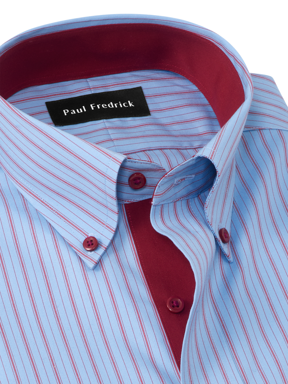 red white and blue mens dress shirt Red and Blue Large Gingham Shirt