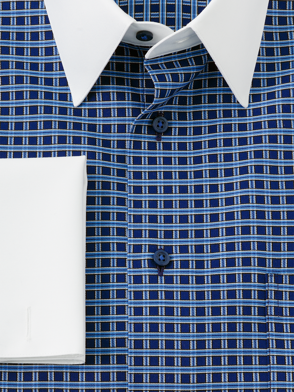 Alternate Image of Comfort Stretch Non-iron Check Dress Shirt-5