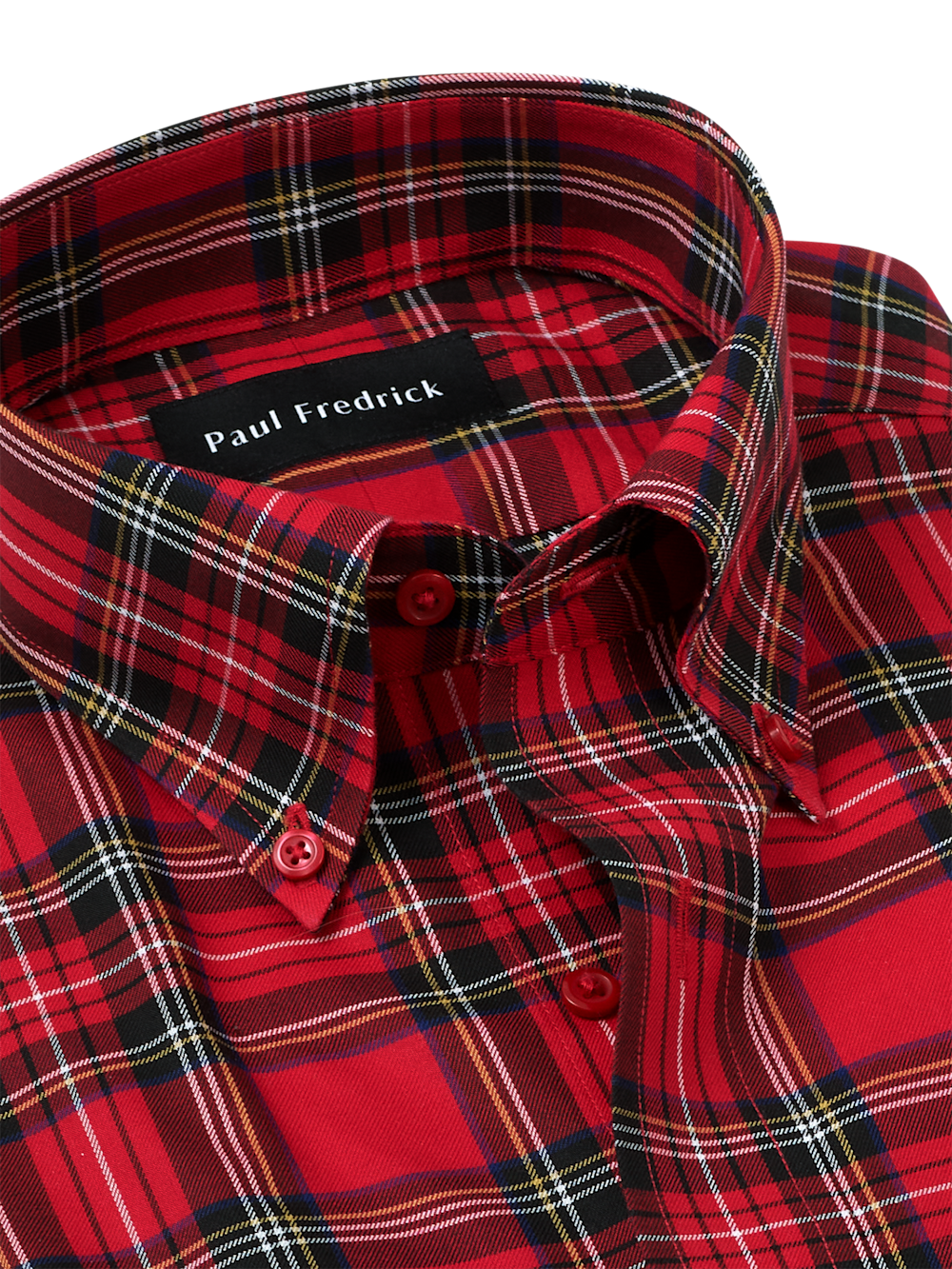 red and black checkered dress shirt Blissful Cotton Check Snap Shirt In Red Black, Red / XL
