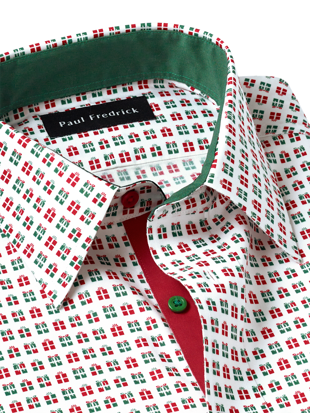 Alternate Image of Comfort Stretch Non-iron Novelty Dress Shirt With Contrast Trim-6
