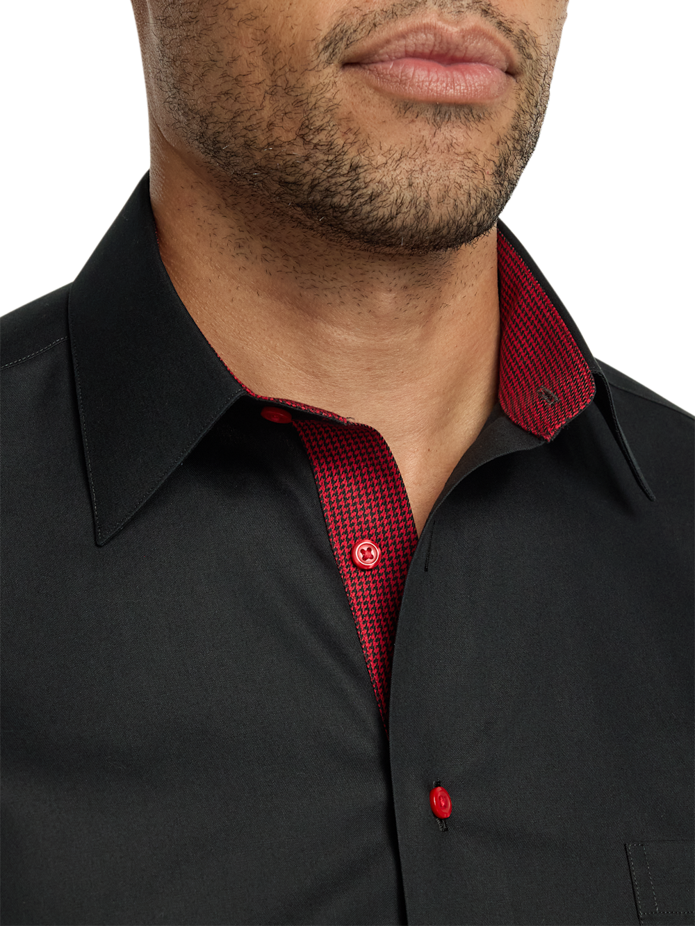 black and burgundy dress shirt Black with Maroon Accent Dress Shirts