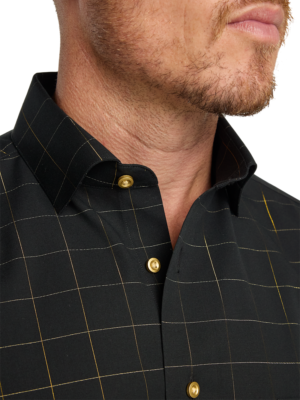 Alternate Image of Comfort Stretch Non-iron Check Dress Shirt-2