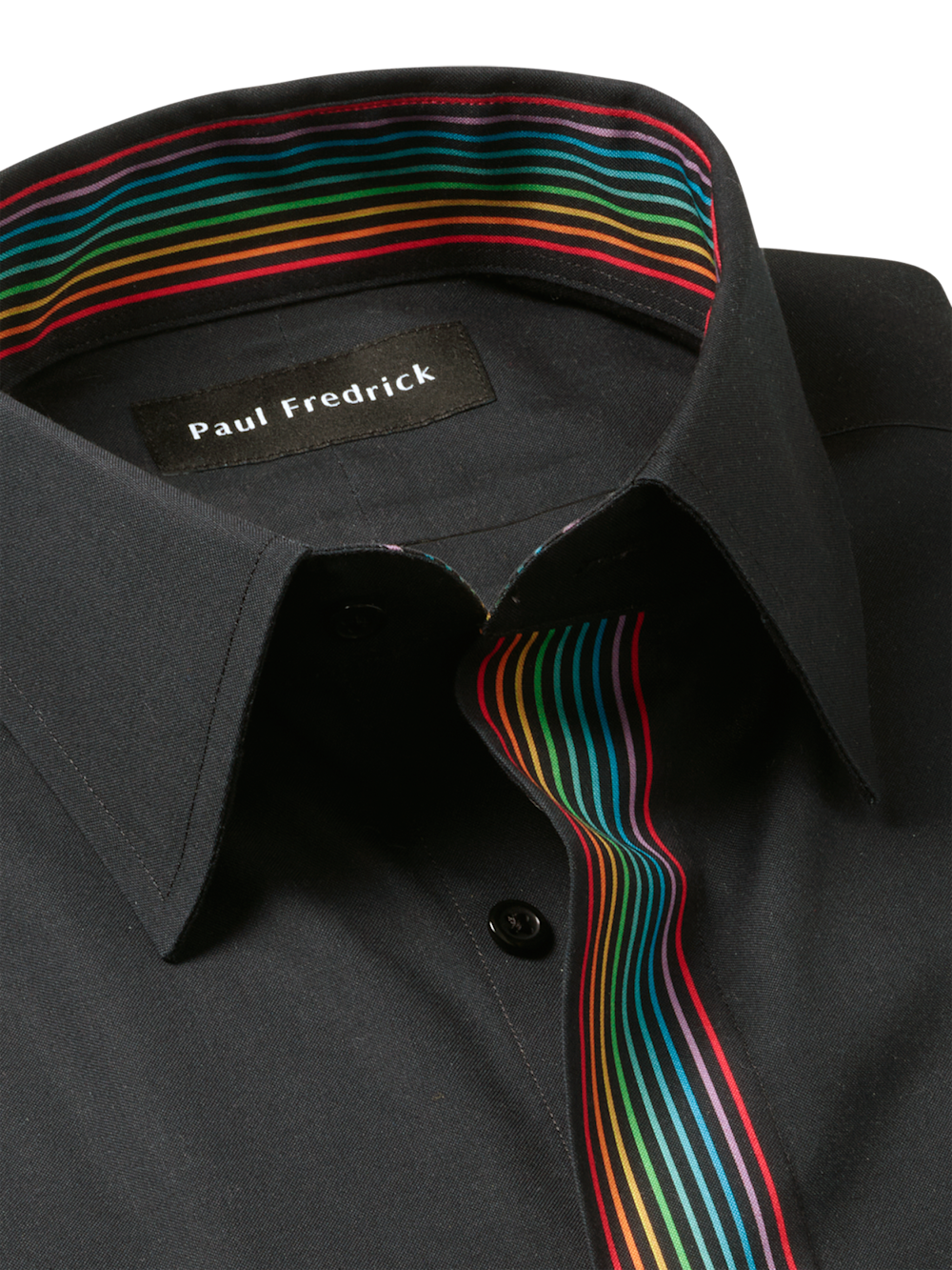Alternate Image of Comfort Stretch Non-iron Solid Dress Shirt With Contrast Trim-6