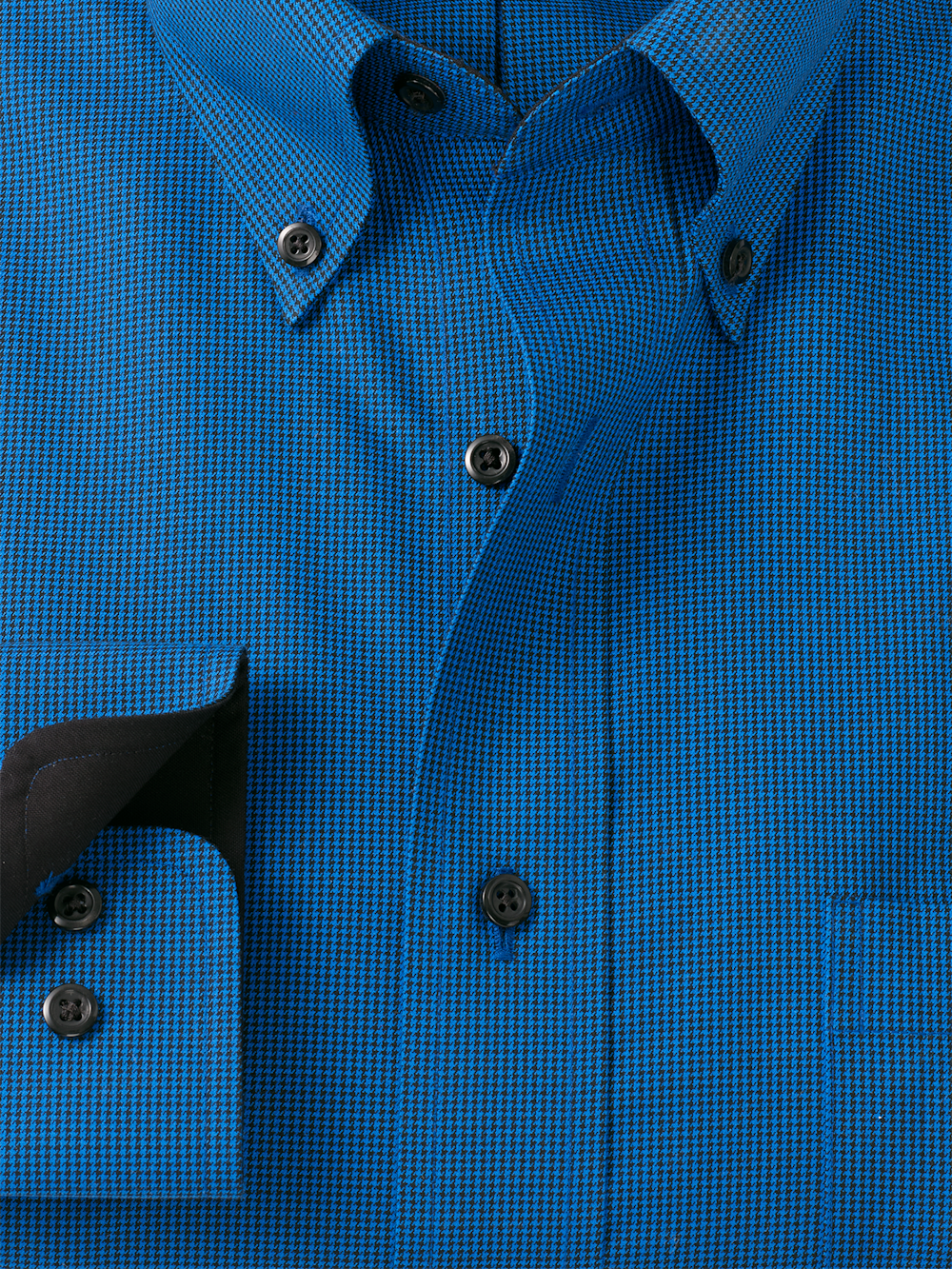 Alternate Image of Non-iron Cotton Check Dress Shirt With Contrast Trim-5