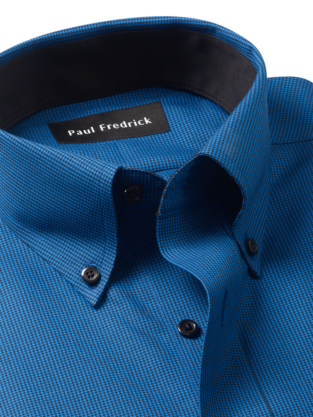 Alternate Image of Non-iron Cotton Check Dress Shirt With Contrast Trim-6