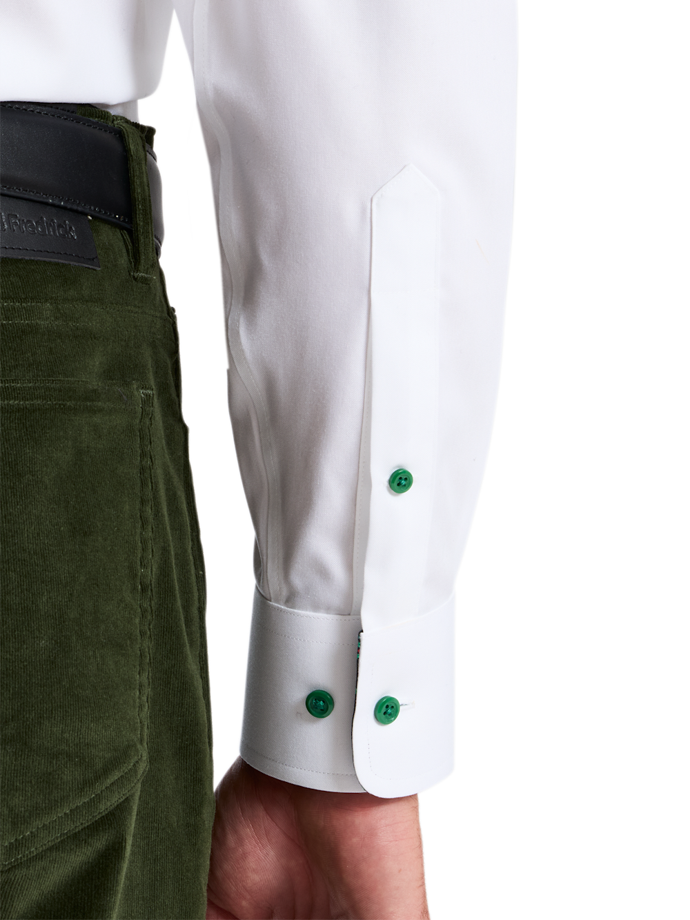 Alternate Shot of Men's white multi  Shirts  - 3