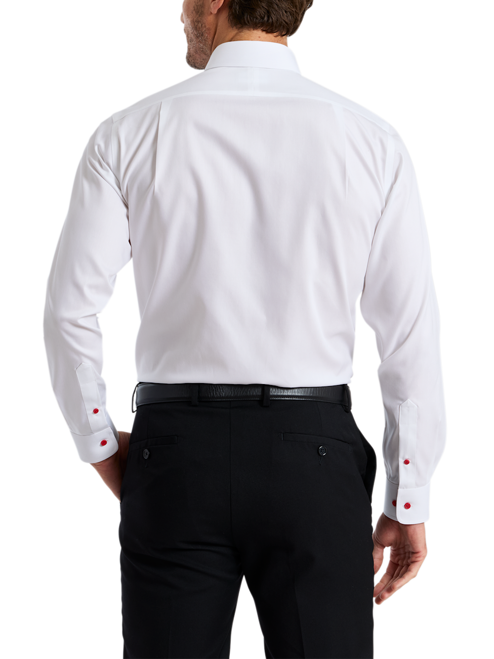 Alternate Shot of Men's white multi  Shirts  - 4