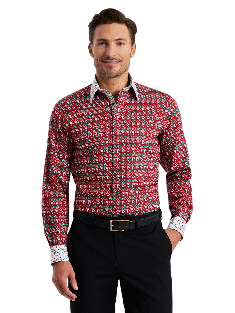 Alternate Shot of Men's multi  Shirts  - 1