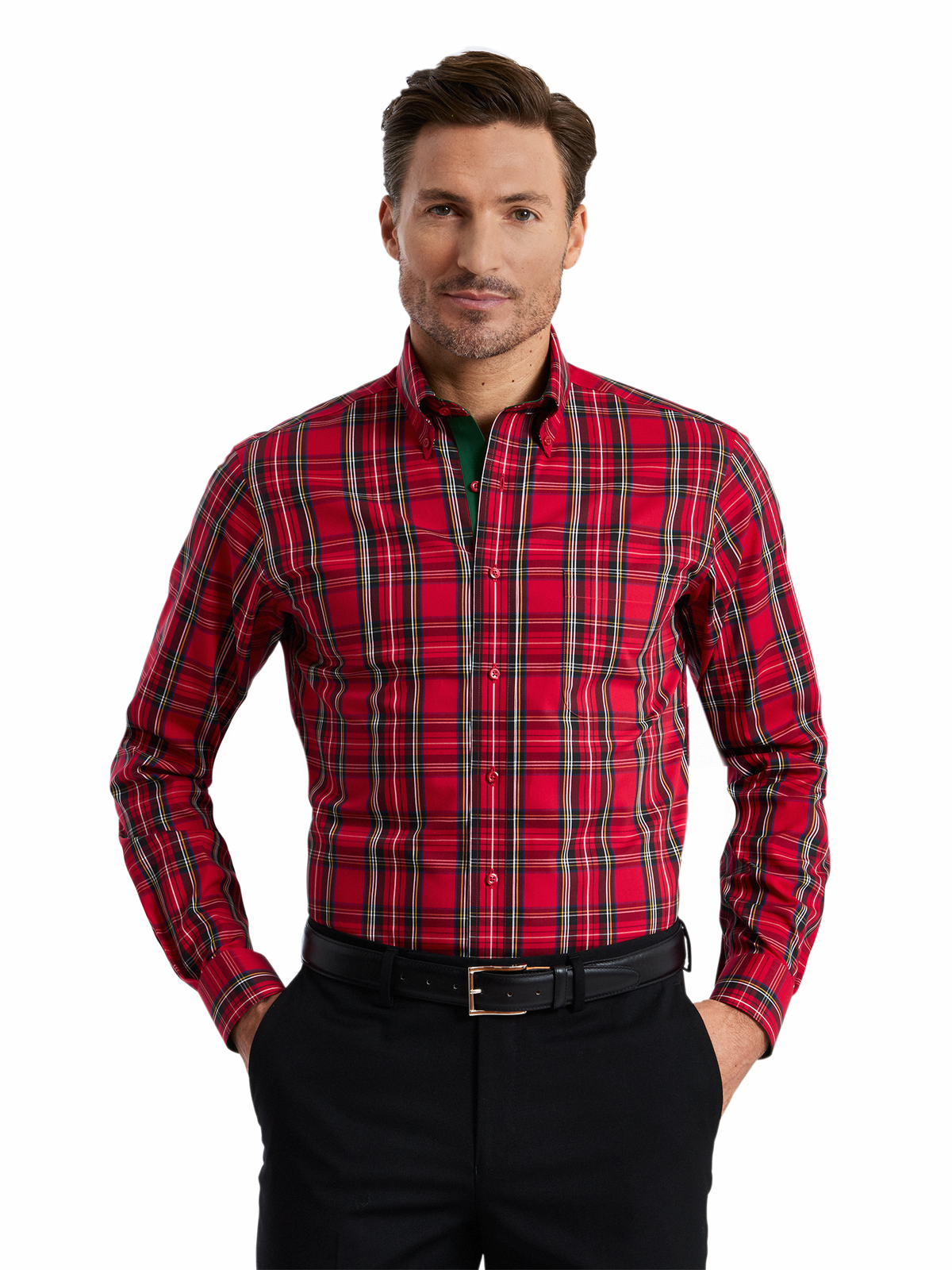 Alternate Shot of Men's red  Shirts 